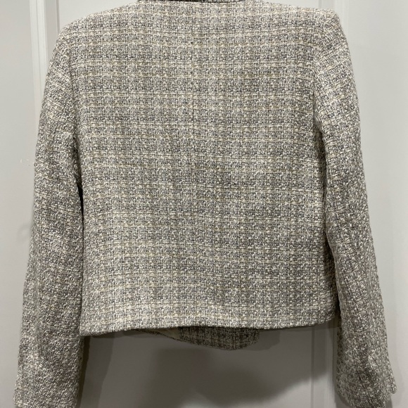 Zara MulticolorTweed Double-Breasted Blazer Size S - Picture 4 of 5